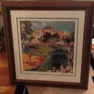 Leroy Neiman Hand Signed Framed Westchester Golf Classic Lithograph