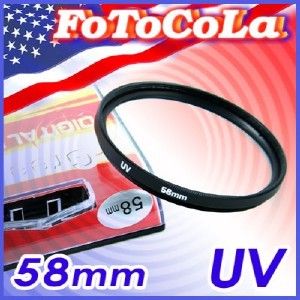 58mm Haze UV Filter Lens Protect High Quality New 58 Mm