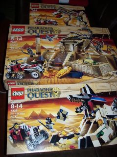 Lego 7327 7326 7325 Pharaohs Quest Scorpion Pyramid New Egyptian Lot