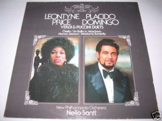 Leontyne Price Placido Domingo Verdi Puccini Duets LP