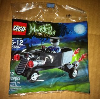 2012 Monster Fighters Legos Zombie Car Coffin Car With Driver Mini