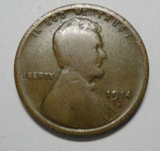 1914 D Lincoln Wheat Cent Good