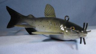 BIG COOL Channel Cat Catfish fish decoy North Dakota Master Artist