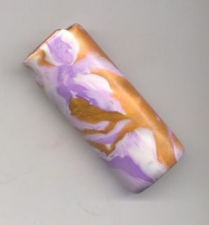 BIC Lighter Cover Case Light Purples with Gold