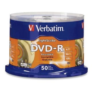 New Verbatim Lightscribe 16x DVD R Media 96166
