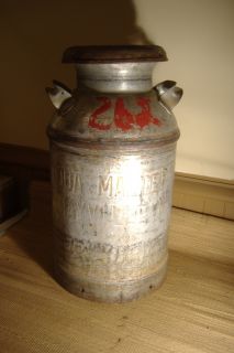 Antique Chautauqua Malted Milk Inc Mayville NY Dairy Metal 10 Gallon