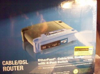Linksys by Cisco Etherfast Cable DSL Router with 4 port switch Model