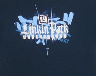 Linkin Park Shirt Mens Large DC Shoes Skate Tee Blue