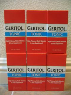 Liquid Geritol Tonic Ferrex 18 High Potency Multi Vitamin and Iron