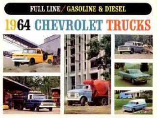 1964 Chevrolet Truck Sales Brochure Literature Book