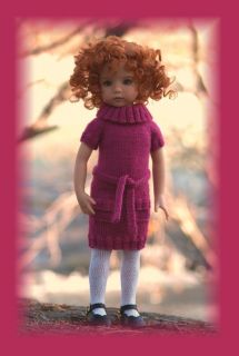 Cowl Neck Cutie LD Knitting Pattern for Effners 13 Little Darling