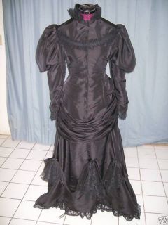 Victorian Steampunk Bustle Lizzie Borden 1890s Dress Sz 26