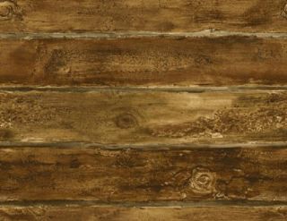 Medium Brown Log Cabin 27 Wide Wallpaper SF51607