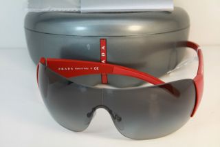 New Authentic Prada Sport SPS 02L Zvi 3M1 Red Shield Sunglasses