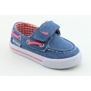 Nautica Little River Toddler Girls Size 10 Blue Fabric Boat Shoes