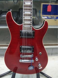 Tribute Ascari Electric Guitar Trans Red New