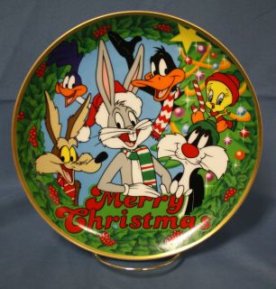 Looney Tunes Christmas 1991 Collectors Plate Numbered Y4165 Bugs Bunny