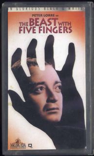 The Beast with Five 5 Fingers VHS Peter Lorre