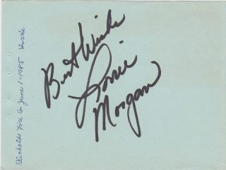 Lorrie Morgan County Music Singer Vintage Autograph Signed 85 Concert