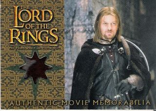 Lord of The Rings FOTR Boromir Cloak Costume Card LOTR