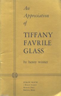 Louis C Tiffany – Development of Favrile Art Glass Limited Edition