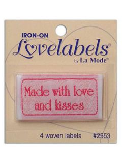 Lovelabels Made with Love and Kisses BL 2553