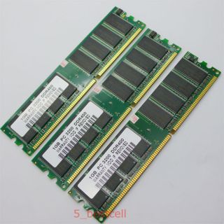PC3200 400MHz DDR 400 184pin Desktop RAM Memory Low Density