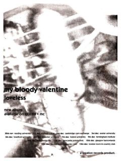 My Bloody Valentine POSTER Loveless Promo Ad Creation Records Kevin