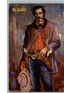 Bill Longley Gunfighter of The Old West A s Postcard