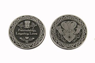 Friendship Loyalty Love Pocket Token with Claddagh