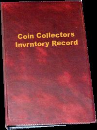 Ring Loose Leaf Coin Collectors Inventory Notebook
