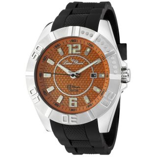 Lucien Piccard Mens Diver Watch with Orange Dial