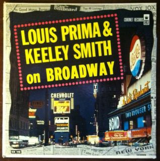 Louis Prima Keeley Smith on Broadway Coronet Records CX 110 VG