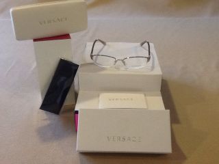 VERSACE 1187B Eyeglasses By Luxottica W/Case Cloth, Certificate Of