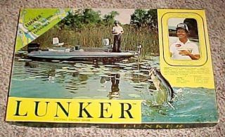 Vintage Lunker Fishing Board Game Kings Kids Inc 1977 Complete