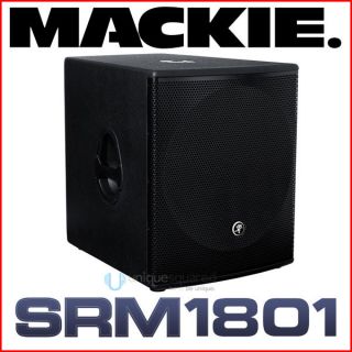 Mackie SRM 1801 SRM1801 1000 Watt 18 Powered Subwoofer
