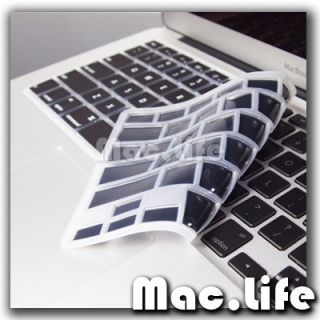 Black Silicone Keyboard Cover Skin for MacBook Air 13
