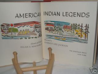 Book American Indian Legends Allan Macfarlan