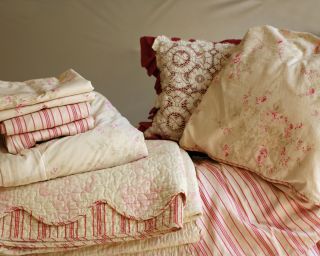 Bedding Set Custom Made from Shabby Chic Fabric