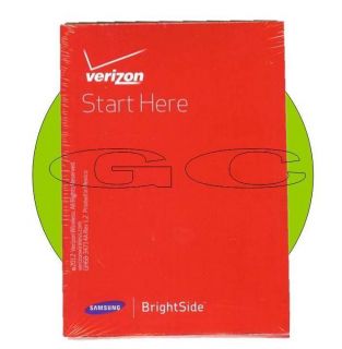 Verizon Samsung U380 Brightsite English Spanish Manual User Guide USA
