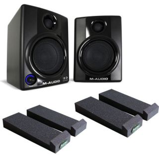 Avid M Audio Studiophile AV 30 Powered Studio Monitor Speakers w