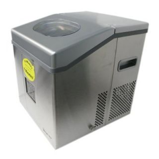 Portable Ice Maker Magic Chef Stainless Steel MCIM30SST Bar Counter
