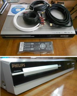 Philips DVDR3575H 37 DVD Recorder w 160gb HDD OTA DVR Digital Tuner EX