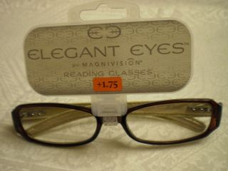 Elegant Eyes by Magnivision Reading Glasses Readers 1 75