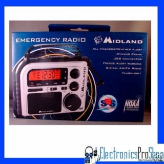 Emergency Crank Radio Weather Alert Am FM Radio w NOAA Channels