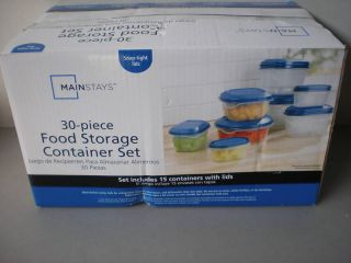 Mainstays 30 PC Food Sotage Container Set New