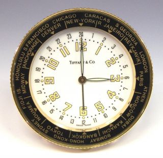 Tiffany Co Portable Travel Clock Owned by Yngwie Malmsteen
