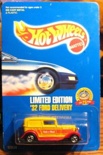 Hotwheels 32 Ford Delivery MOSC New Malt O Meal Limited Edition