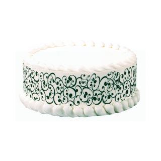 Classic Swirl Edible Design Print Cake Decoration Image