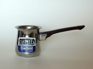 Inox Stainless Steel Ibrik Castella Long Handled Coffee Pot Maker Made